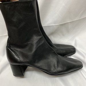 Zara soft leather ankle boots 39